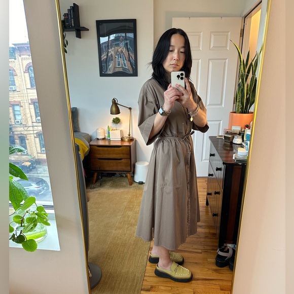 the frankie shop • poplin midi dress - Picture 5 of 14